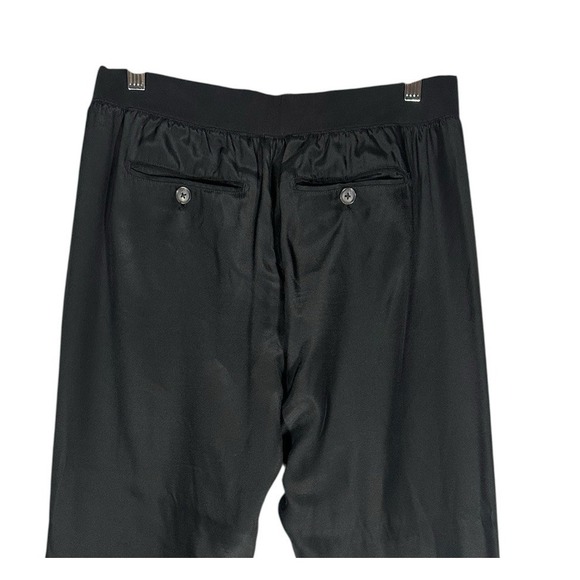 ATM Anthony Thomas Melillo 100% Silk Jogger Pants Sz‎ XS Black $275 Neutral City - Picture 8 of 10